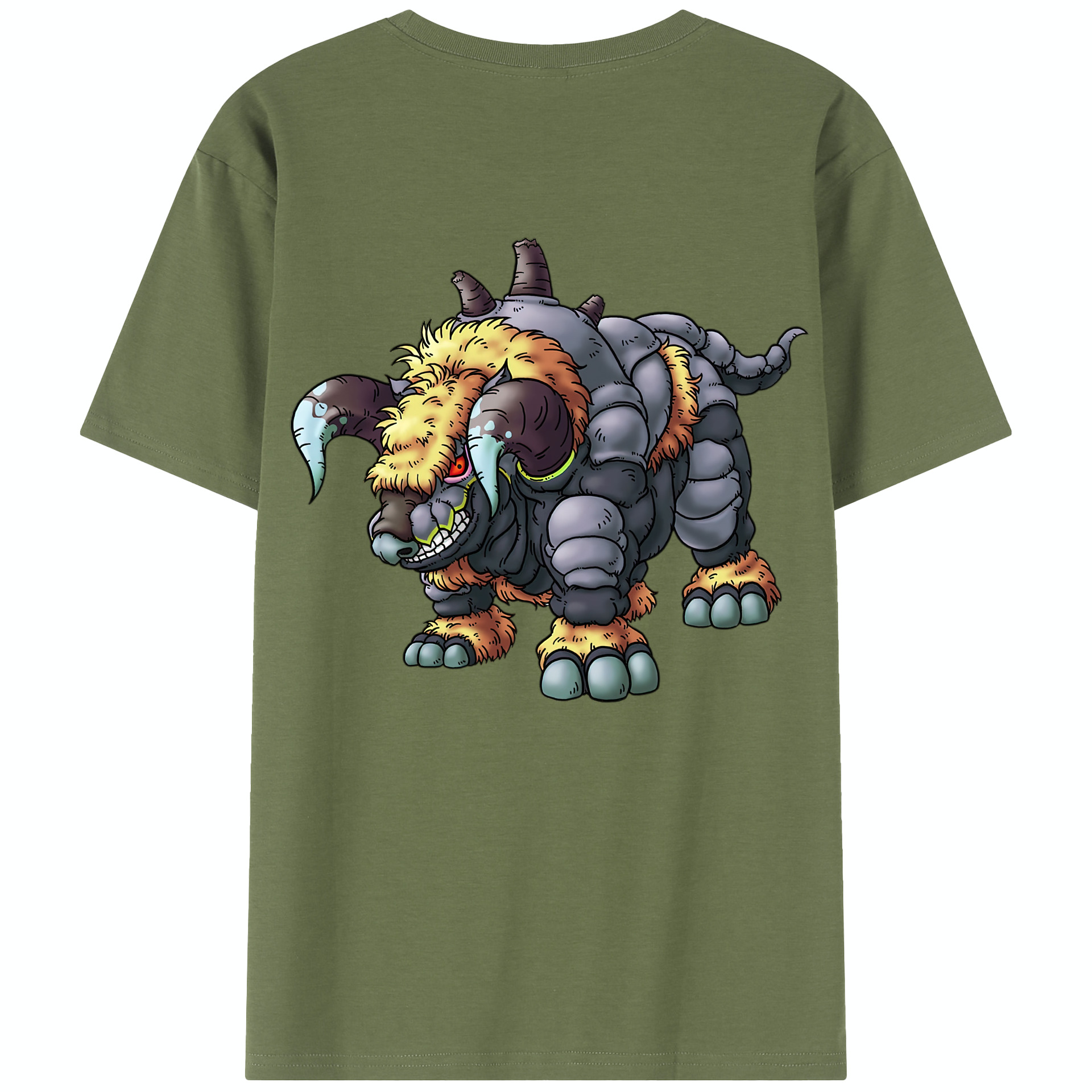 （画像用） ドラゴンクエスト Doragon Kuesuto Dragon Quest 綿100％半袖Tシャツ（背面プリント）